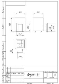 Печь с закрытой каменкой Varna 16 ГАЗ Aisi 430 — фото-542_6