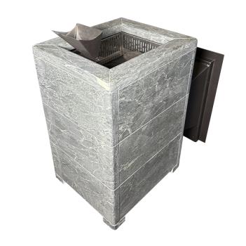 Чугунная печь Verona 18 ГАЗ Закрытая каменка Aisi-304 облицовка Талькохлорит — фото-542_4