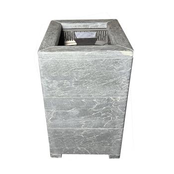 Чугунная печь Verona 18 ГАЗ Закрытая каменка Aisi-304 облицовка Талькохлорит — фото-542_5