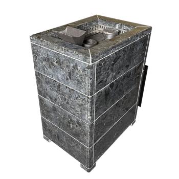 Чугунная печь Verona 18 Закрытая каменка Aisi-304 облицовка Пироксенит — фото-542_4