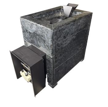 Чугунная печь Verona 18 ГАЗ Закрытая каменка Aisi-304 облицовка Пироксенит — фото-542_3