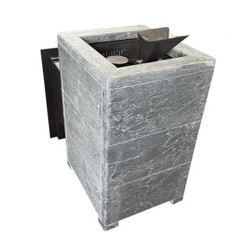 Чугунная печь Verona 26 ГАЗ Закрытая каменка Aisi-304 облицовка Талькохлорит — фото-542_4